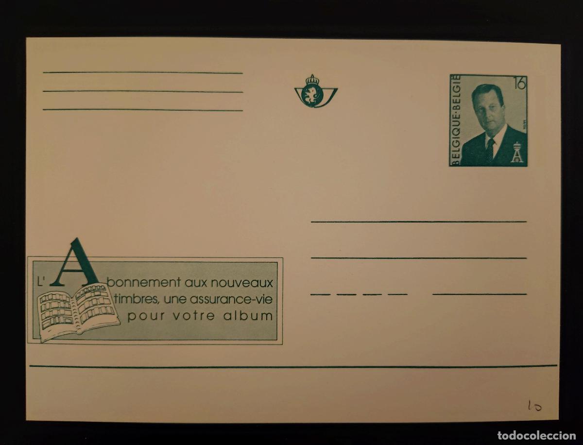 Sellos: B&eacute;lgica tarjeta postal completa 16F Rey Alberto II sellos nuevos FR