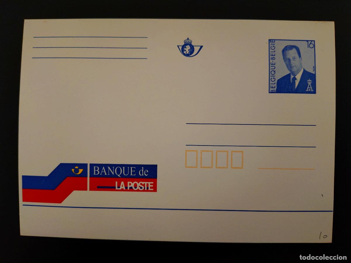 Sellos: B&eacute;lgica completo postal publicitario Banco de Correos Rey Alberto II 16F FR