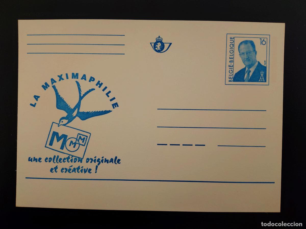 Sellos: B&eacute;lgica tarjeta postal m&aacute;xima Rey Alberto II 16F nueva