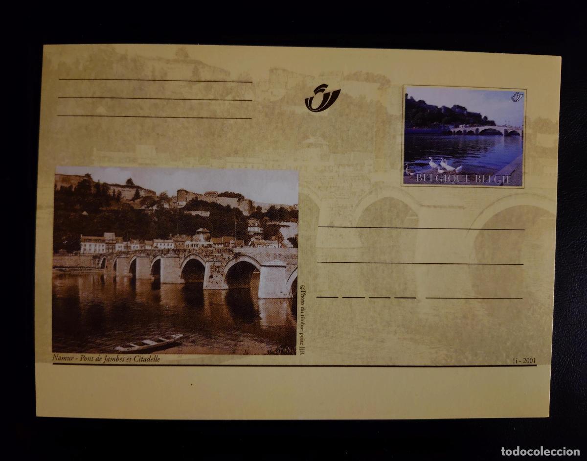 Sellos: B&eacute;lgica 2001 completo postal Namur Puente de Jambes Ciudadela nuevo
