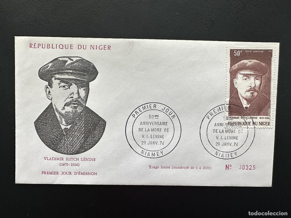 Sellos: N&iacute;ger 1974 YT PA 225 FDC Lenin Vladimir Ilich comunismo Niamey