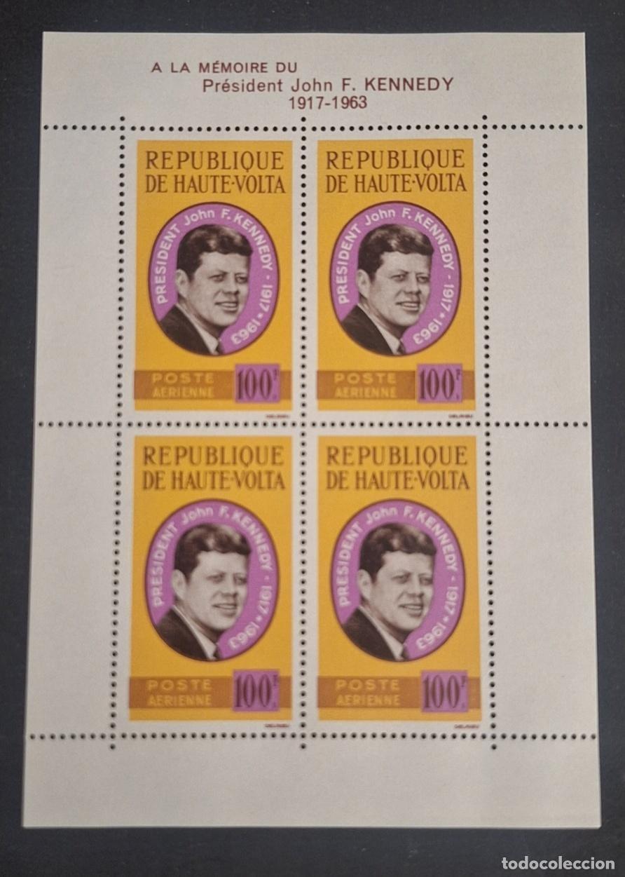 Francobolli: Alto Volta 1963 Mi. Bl. 2 Presidente John F. Kennedy memoria