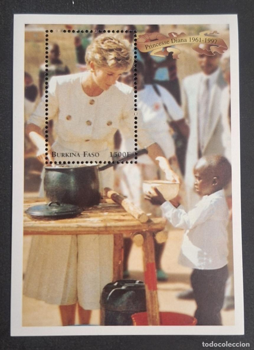 Francobolli: Burkina Faso 1998 Mi. Bl. 173 Princesa Diana Lady Di humanitaria