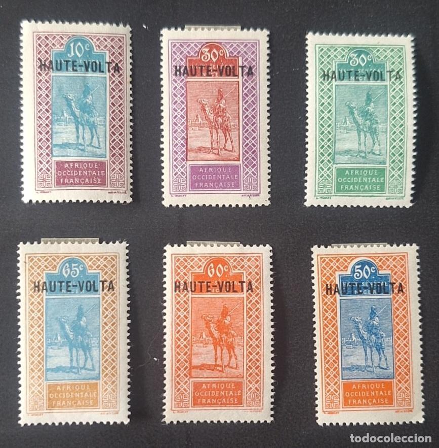 Briefmarken: Alto Volta 1928 Mi. 31-36 sobrecargado meharista camello AOF colonial