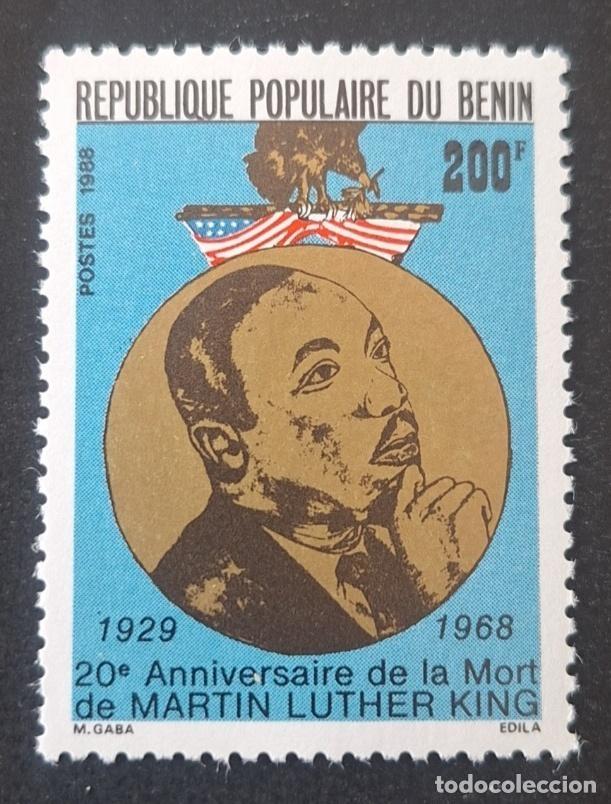 Sellos: Ben&iacute;n 1988 Mi. 465 Martin Luther King 20&ordm; aniversario muerte