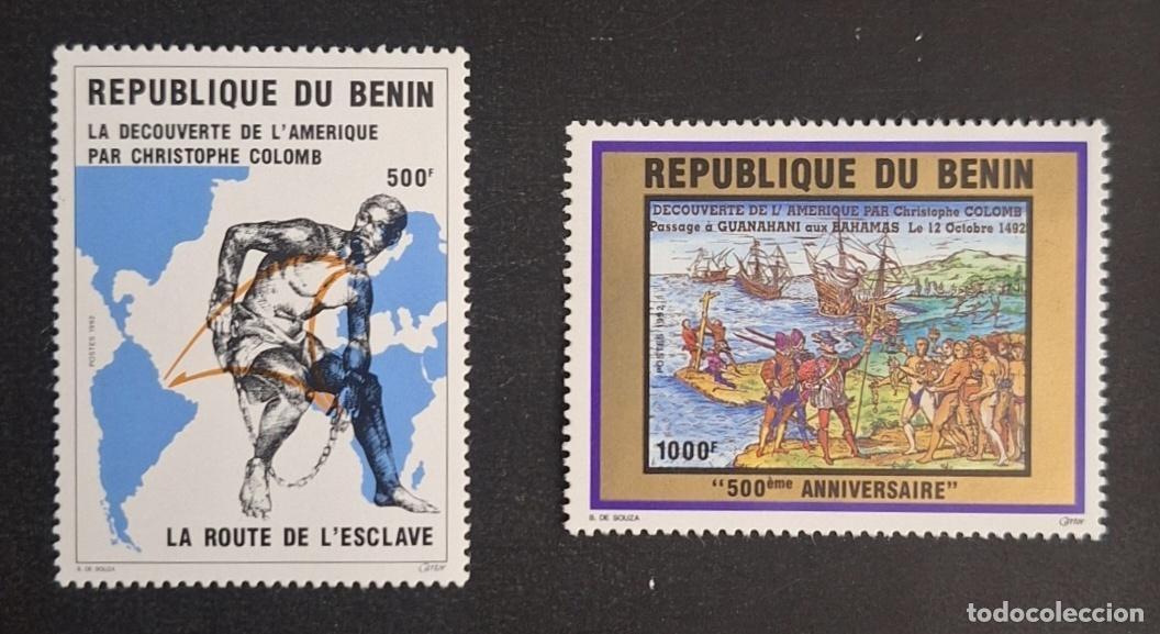 Sellos: Ben&iacute;n 1992 Mi. 512-513 Crist&oacute;bal Col&oacute;n descubrimiento Am&eacute;rica esclavo