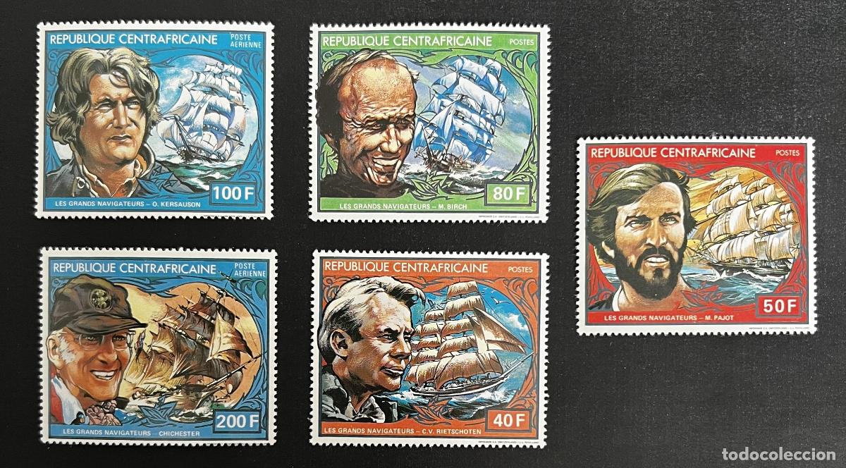 Sellos: Centro&aacute;frica 1981 Mi. 767-772 Grandes navegantes veleros barcos