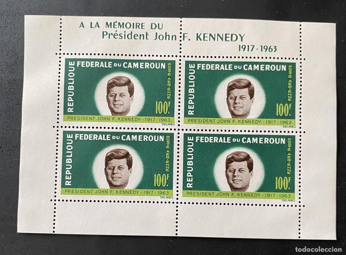 Stamps: Camer&uacute;n 1964 Mi. 420 hoja John F. Kennedy presidente memoria