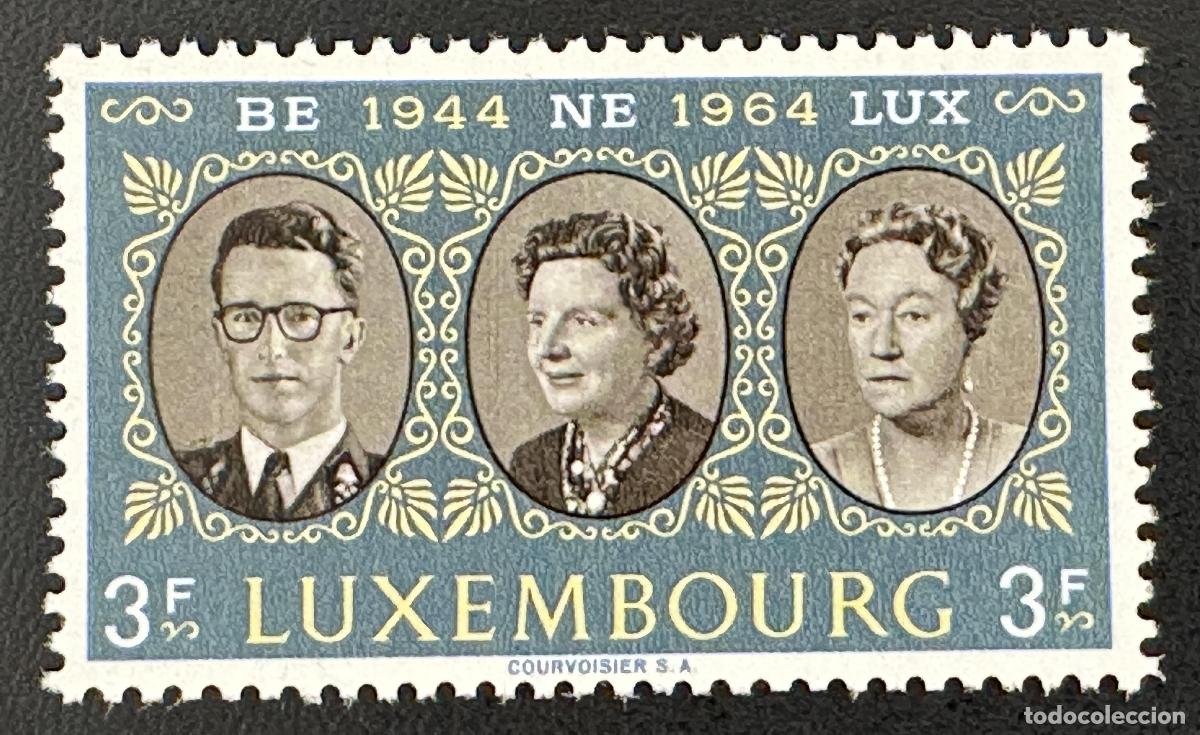 Briefmarken: Luxemburgo 1964 Mi. 700 emisi&oacute;n conjunta Benelux realeza retratos