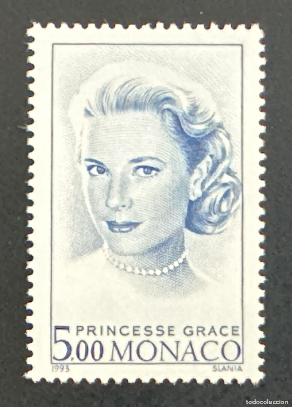 Sellos: M&oacute;naco 1993 Mi. 2116 emisi&oacute;n conjunta Princesa Grace Kelly retrato