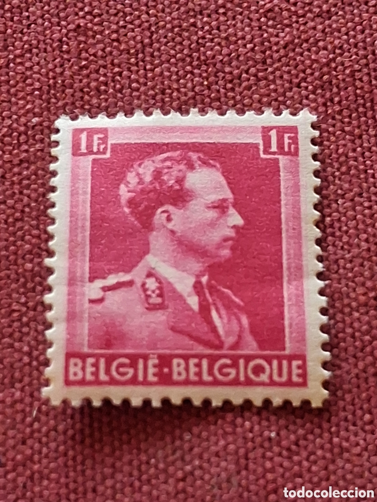Sellos: Sello B&eacute;lgica nuevo 1941. Leopoldo III. Reyes. Rey. Monarcas. Historia. Uniforme