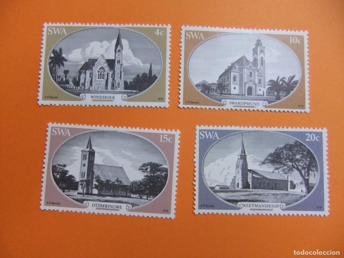 Sellos: 48 SWA SUIDWES AFRIKA - SOUTH WEST AFRICA 1978 / IGLESIAS / YVERT 393 / 396 MNH