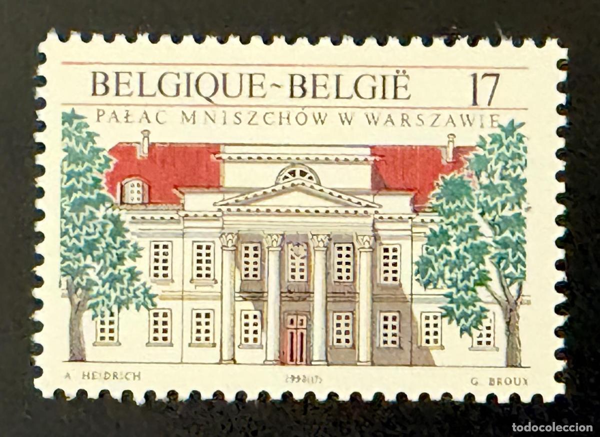 Sellos: B&eacute;lgica 1998 Mi. 2834 emisi&oacute;n conjunta Palacio Mniszech Varsovia Polonia