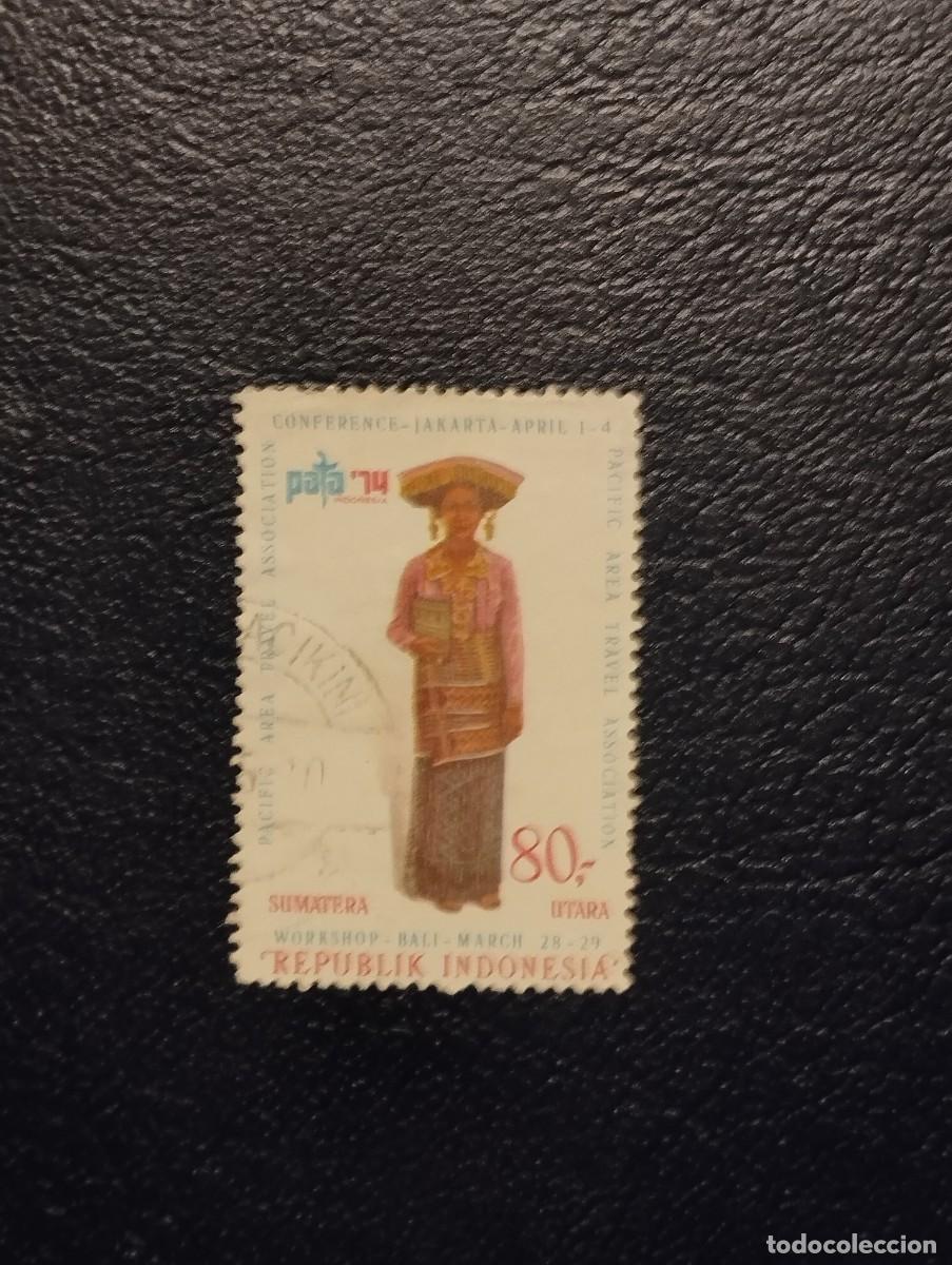 Sellos: 2.10/ Indonesia .Historia de la cultura. Sell&oacute; suelto en usado