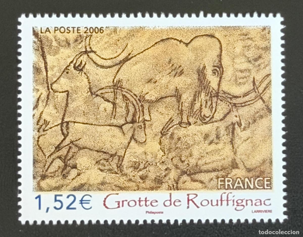 Sellos: Francia 2026 Cueva de Rouffignac pintura rupestre mamut caballo Philaposte
