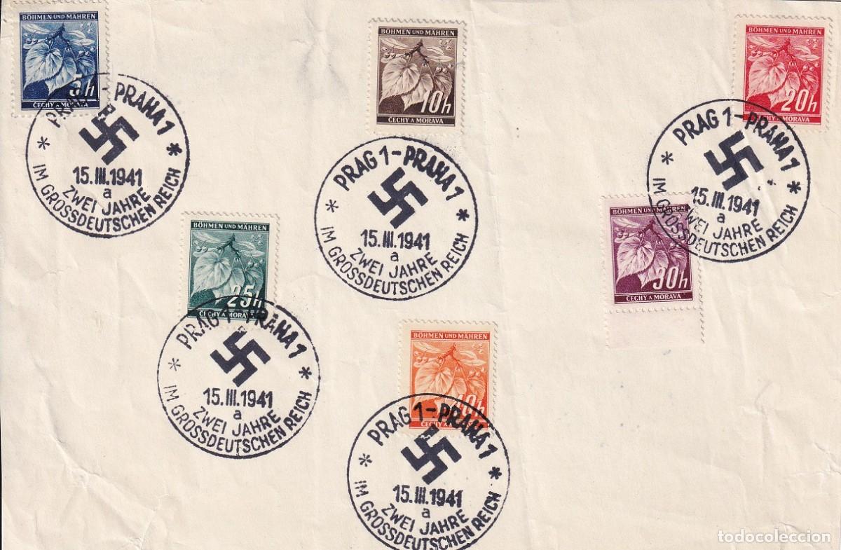 Francobolli: Bohemia y Moravia 1941 - 2&ordm; Aniversario Ocupaci&oacute;n nazi / Hojas de lima