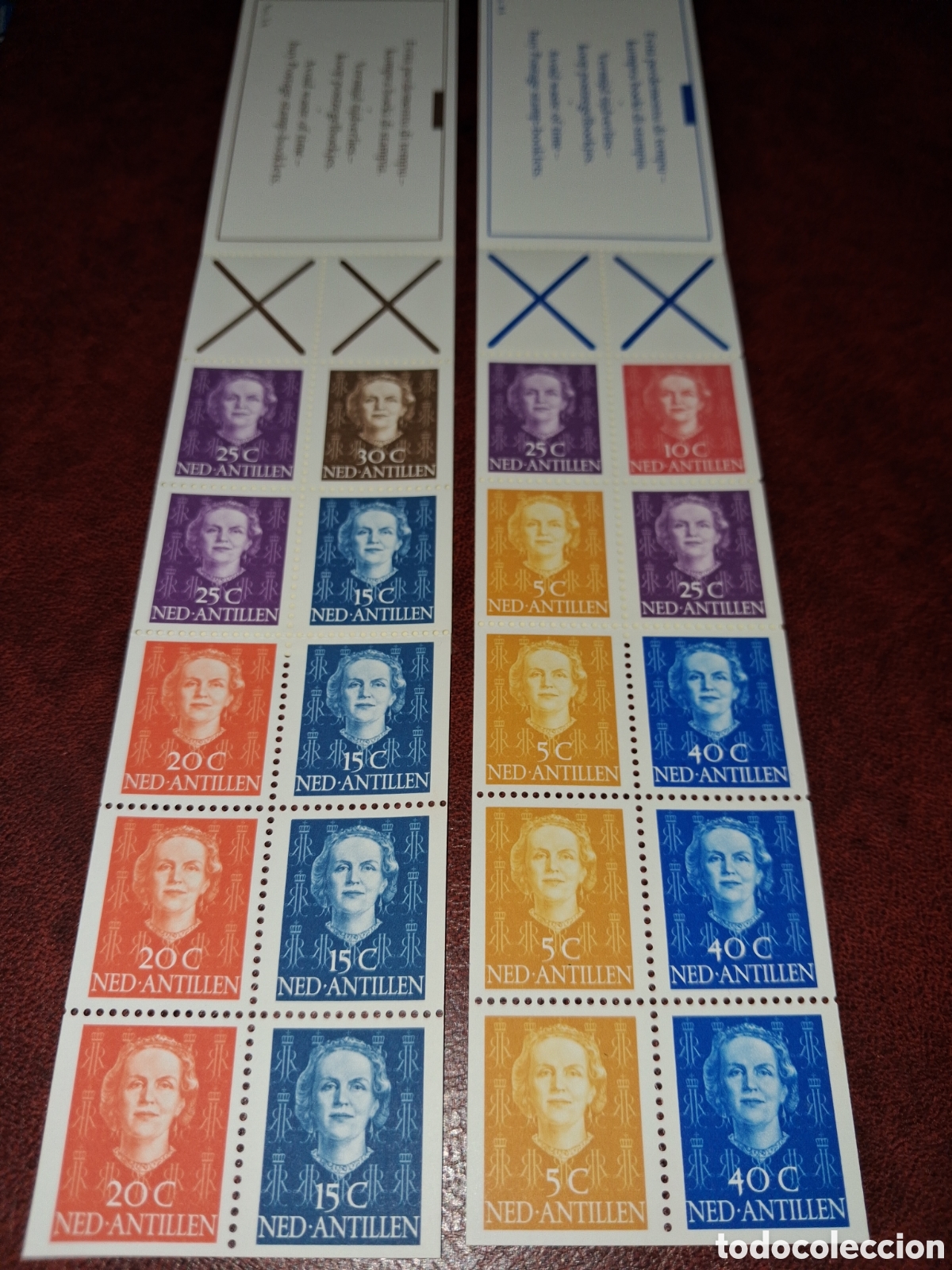 Sellos: Sello, Carnet (2) Antillas Holandesas nuevo 1979. Reina Juliana. Jefe estado. L&iacute;der. Monarqu&iacute;a.