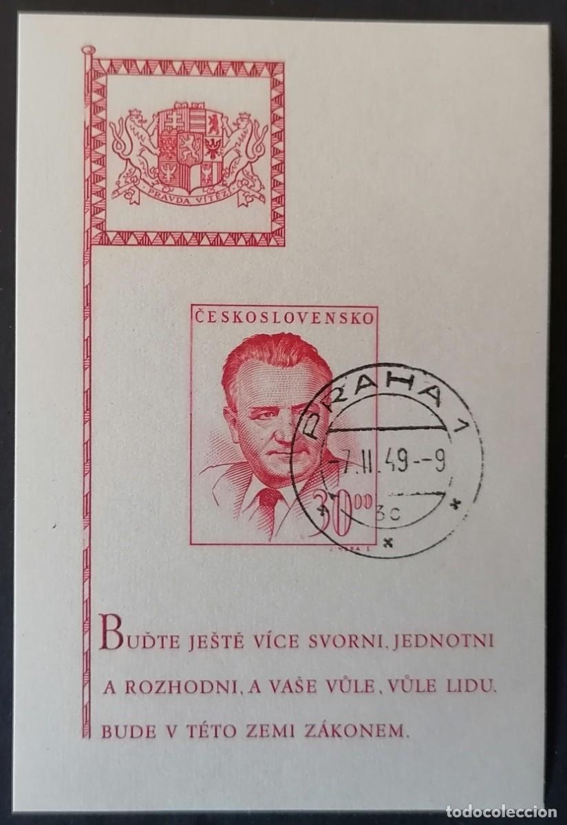 Briefmarken: CHECOSLOVAQUIA 1953 - HB KLEMENT GOTTWALD .
