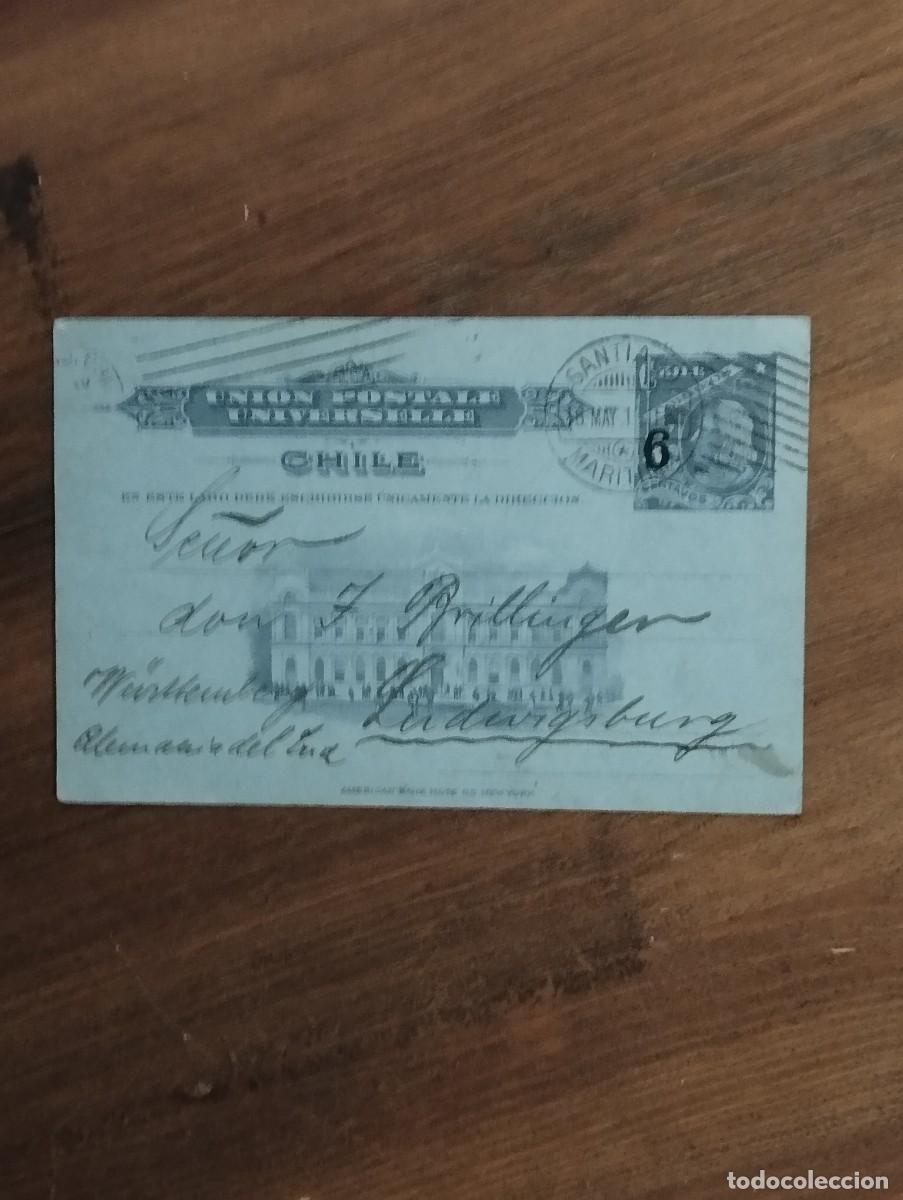 Sellos: 11.10/ Chile.1911. Tarjeta postal