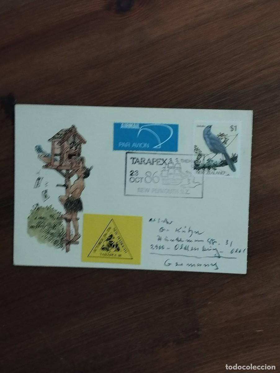 Sellos: 11.10/ Nueva Zelanda.1986. Tarjeta conmemorativa