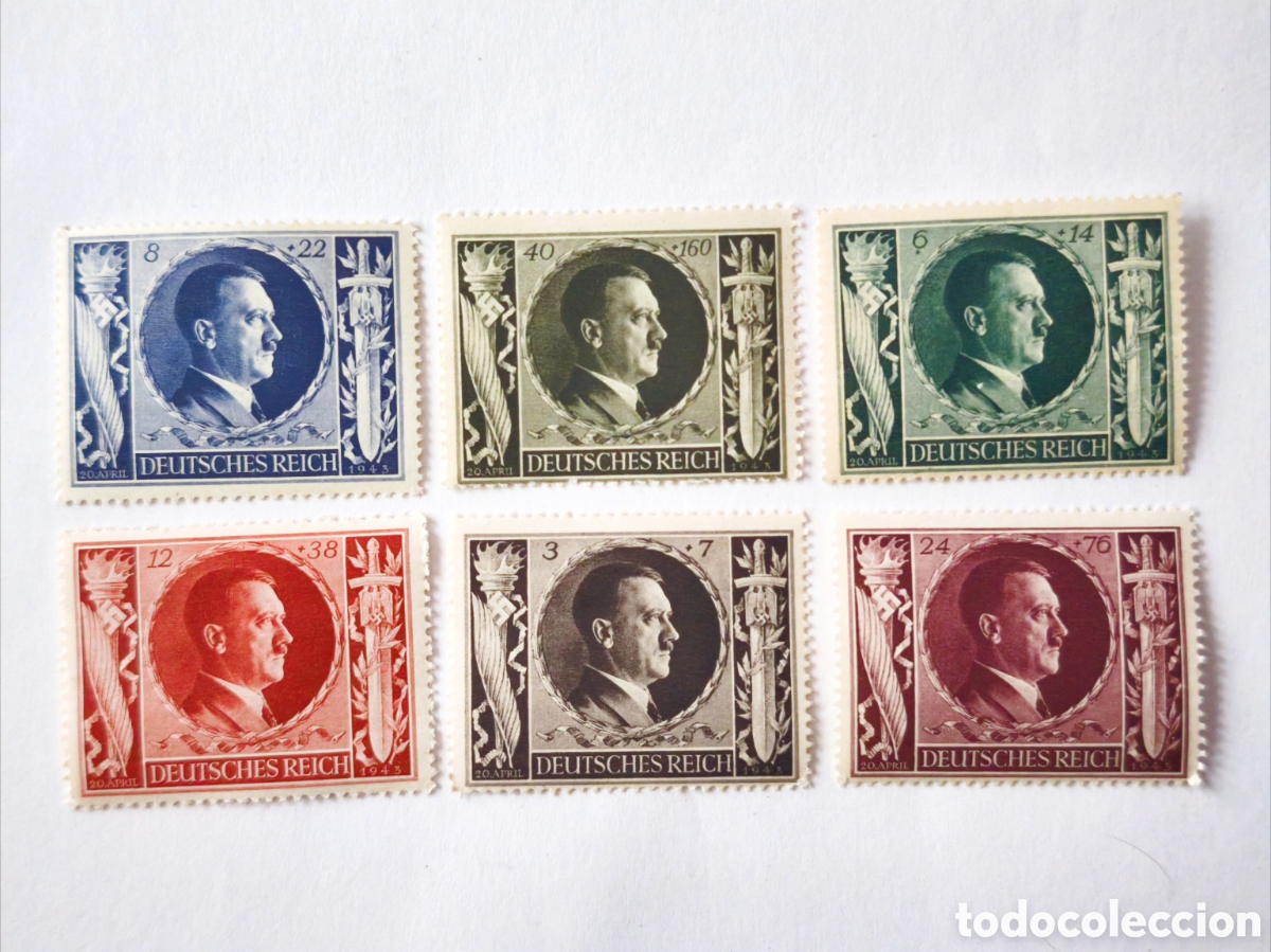 Timbres: Lote sellos &eacute;poca nazi