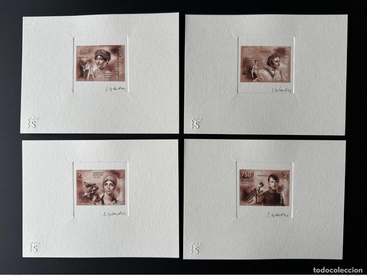 Timbres: Rep&uacute;blica Centroafricana 2014 Artist's Proof Mi. 4495 - 4498 Napoleon Bonaparte BROWN