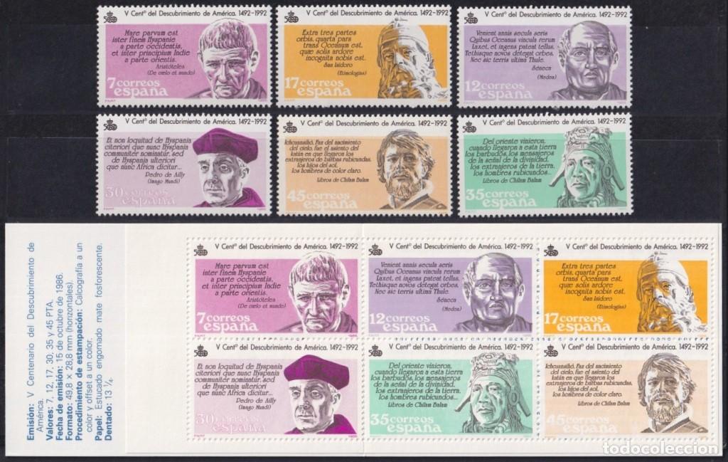 Timbres: F-EX64634 ESPA&Ntilde;A SPAIN MNH 1986 BOOKLED DISCOVERY CHILAM BALAM PEDRO AILLY.