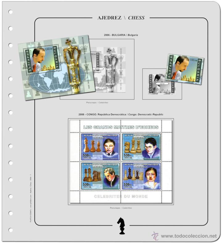 Sellos: Suplemento PHILDOM  Ajedrez 2007 Monrado Hawid - Foto 1