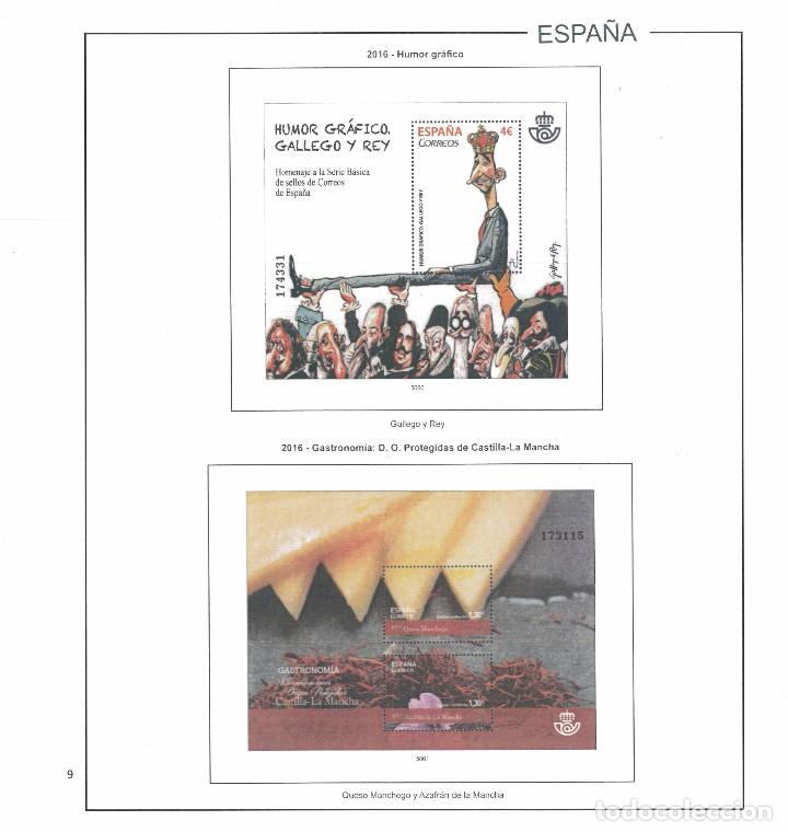 Sellos: Espa&ntilde;a. Hojas 2016 en color con estuches - Foto 1