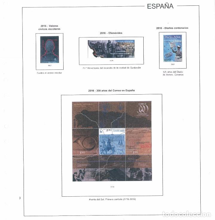 Sellos: Espa&ntilde;a. Hojas 2016 en color con estuches - Foto 3
