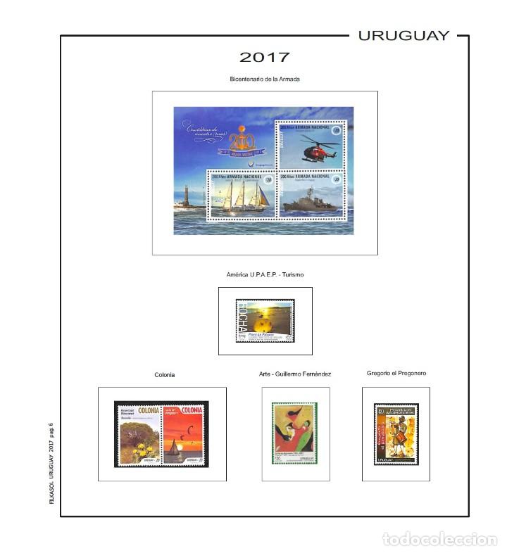 Sellos: Suplemento Filkasol URUGUAY 2017 - SIN MONTAR - Foto 2