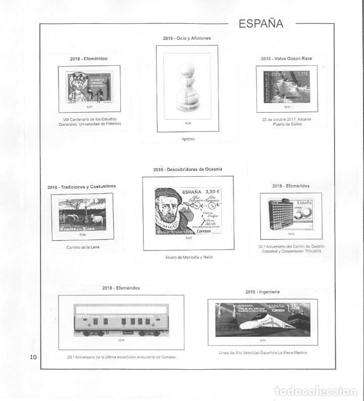 Sellos: Espa&ntilde;a. Hojas 2018 blanco y negro. - Foto 4
