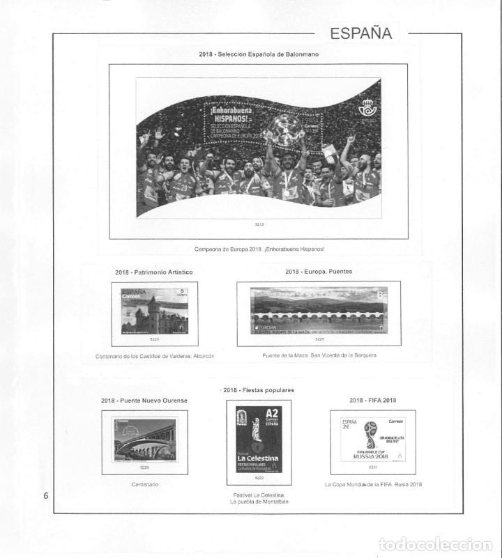 Sellos: Espa&ntilde;a. Hojas 2018 blanco y negro. - Foto 6
