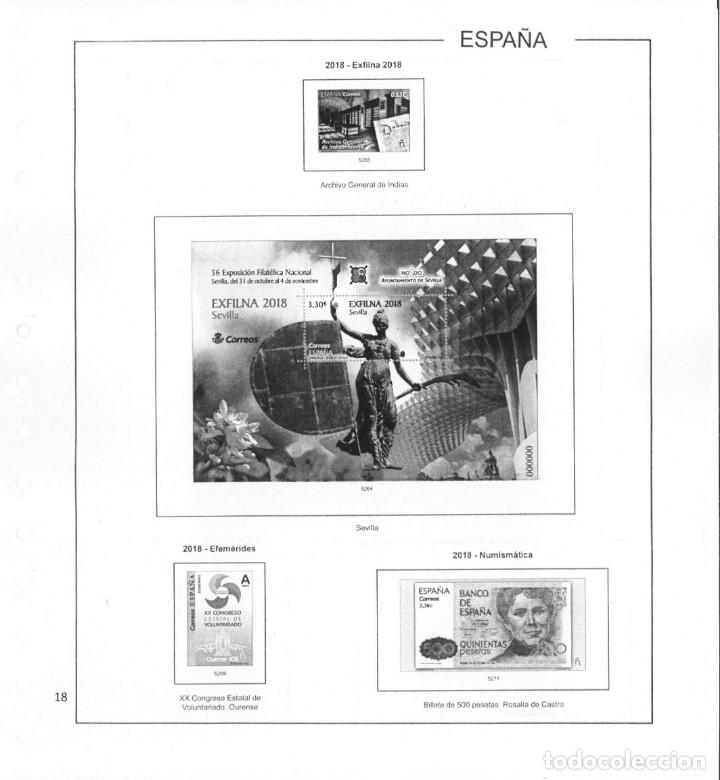 Sellos: Espa&ntilde;a. Hojas 2018 blanco y negro. - Foto 10