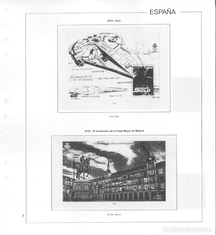 Sellos: Espa&ntilde;a. Hojas 2018 sin estuches - Foto 3