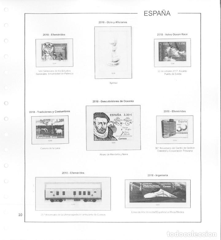 Sellos: Espa&ntilde;a. Hojas 2018 sin estuches - Foto 4