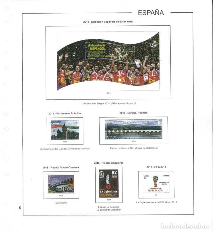 Sellos: Espa&ntilde;a. Hojas 2018 color - Foto 5