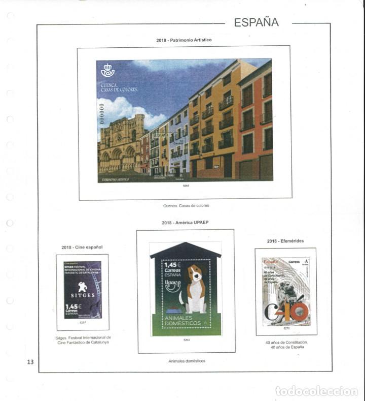 Sellos: Espa&ntilde;a. Hojas 2018 color - Foto 10