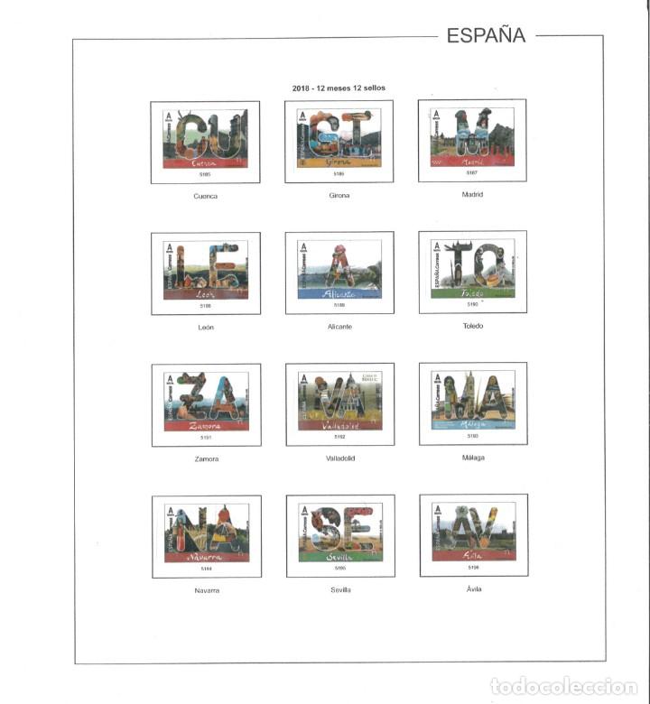 Sellos: Espa&ntilde;a. Hojas 2018 color - Foto 12