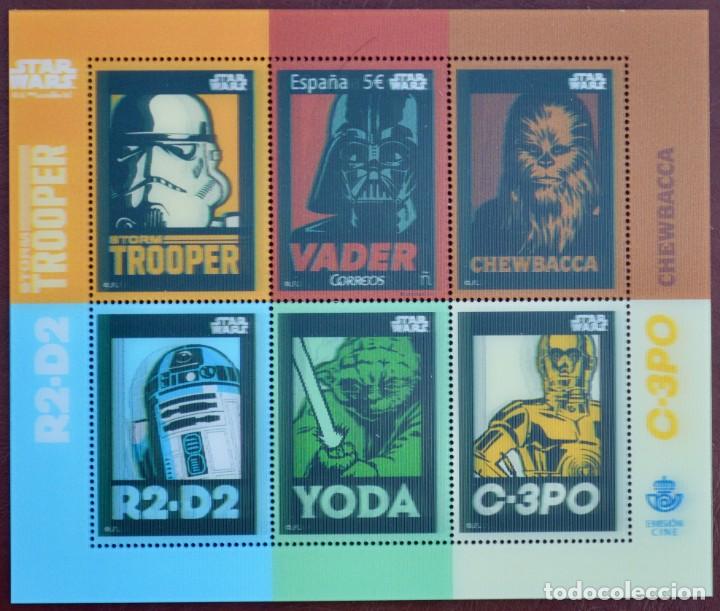 Sello hoja bloque lenticular star wars, correos - Comprar 