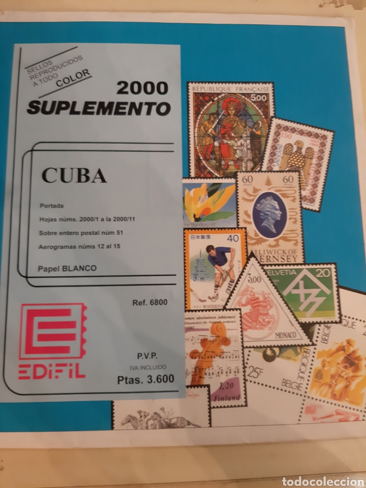 Sellos: Cuba edifil Suplemento sellos y 2000 - Foto 2
