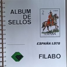 Sellos: HOJAS FILABO PARA SELLOS DE ESPAÑA AÑO 1978 EN BL. DE 4 (FOTOGRAFÍA REAL). Lote 306373328