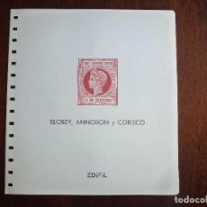Selos: SUPLEMENTO ELOBEY, ANNOBON Y CORISCO (COMPLETO). AÑO 1903-1907. EDIFIL. 3 HOJAS + PORTADA. NUEVO.. Lote 340708018
