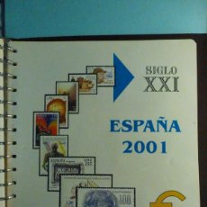 Sellos: HOJAS ANFIL - AÑO 2001 COMPLETO CON FILOESTUCHES MONTADOS. 2001-1 A 2001-11