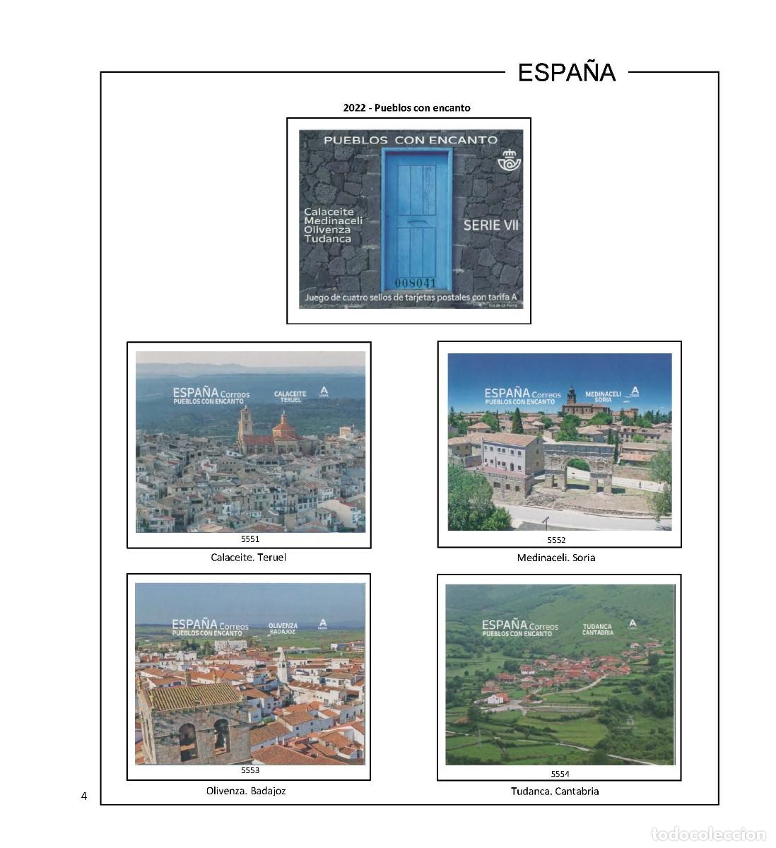 Sellos: Espa&ntilde;a. Hojas 2022 en color - Foto 5