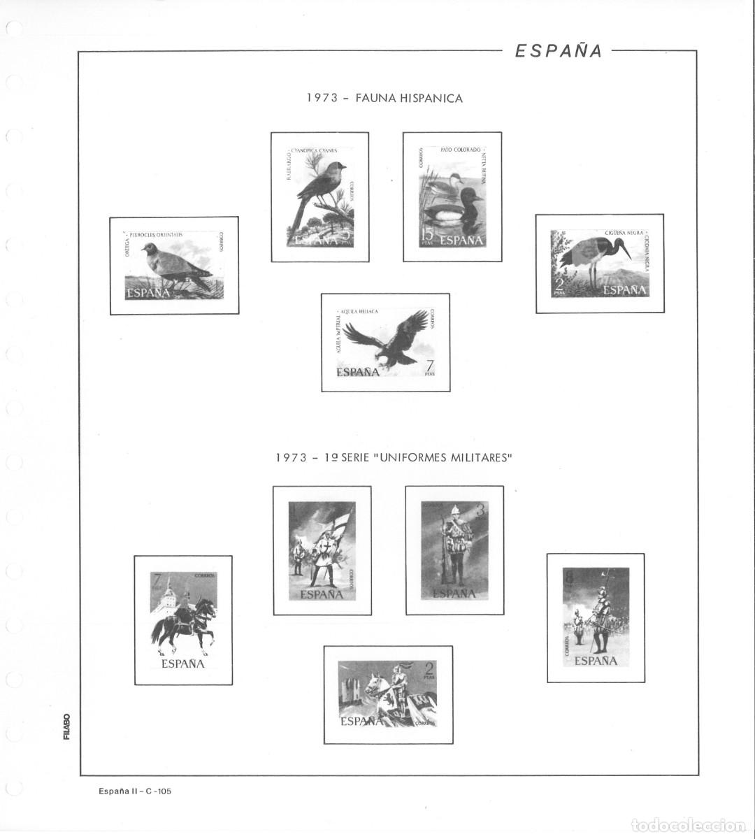 Sellos: Hojas Espa&ntilde;a 1973 Filabo - Foto 2