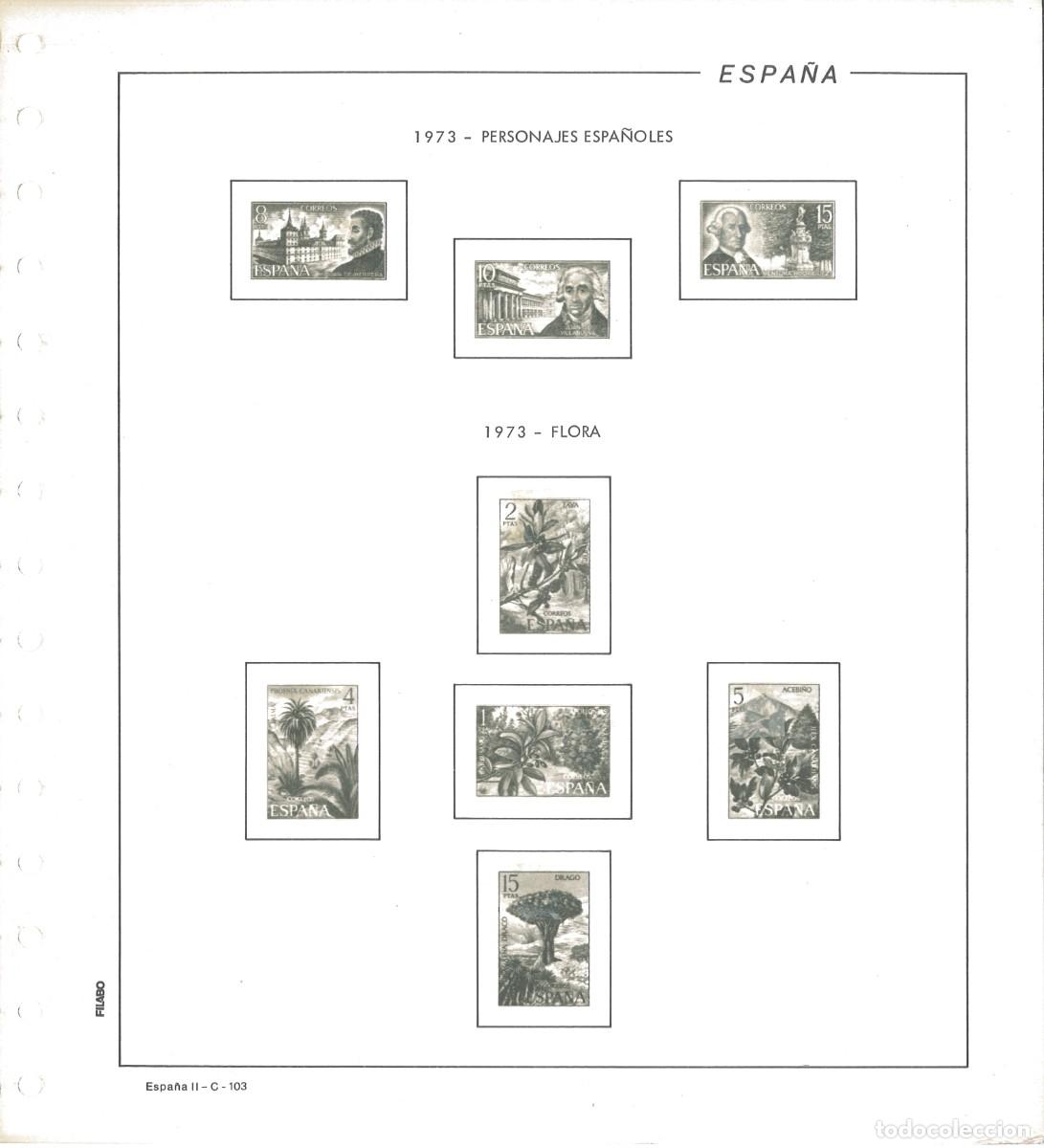 Sellos: Hojas Espa&ntilde;a 1973 Filabo - Foto 1