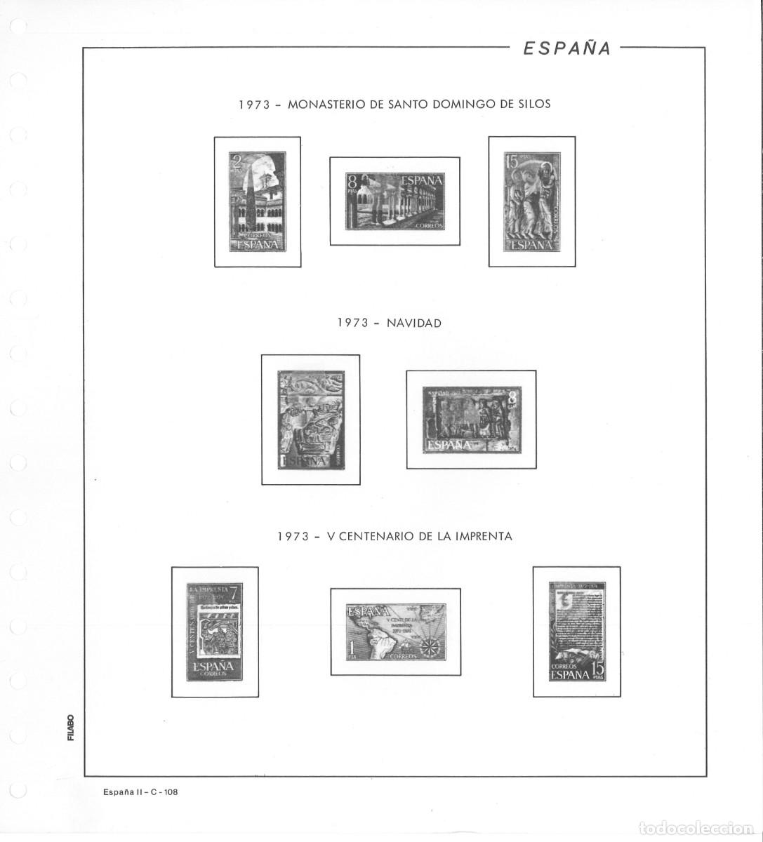 Sellos: Hojas Espa&ntilde;a 1973 Filabo - Foto 3