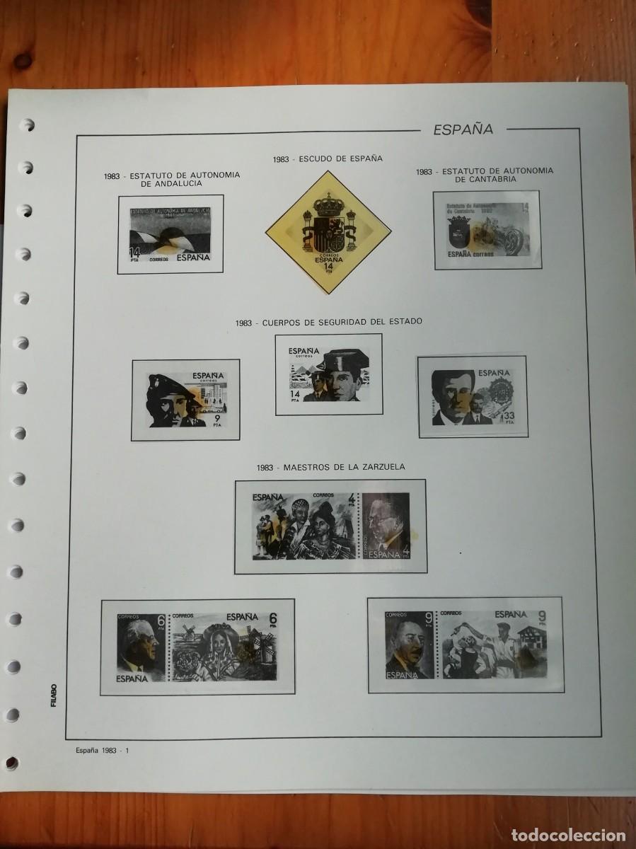 Sellos: Hojas Filabo Espa&ntilde;a 1983-84 - Foto 1