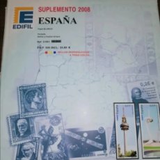 Sellos: ESPAÑA HOJAS DE ÁLBUM EDIFIL SUPLEMENTO AÑO 2008 SIN MONTAR (NUEVO). Lote 403427739